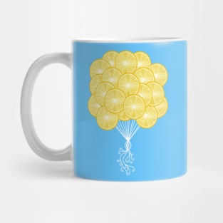 Yellow Lemonade Citrus Balloons Mug